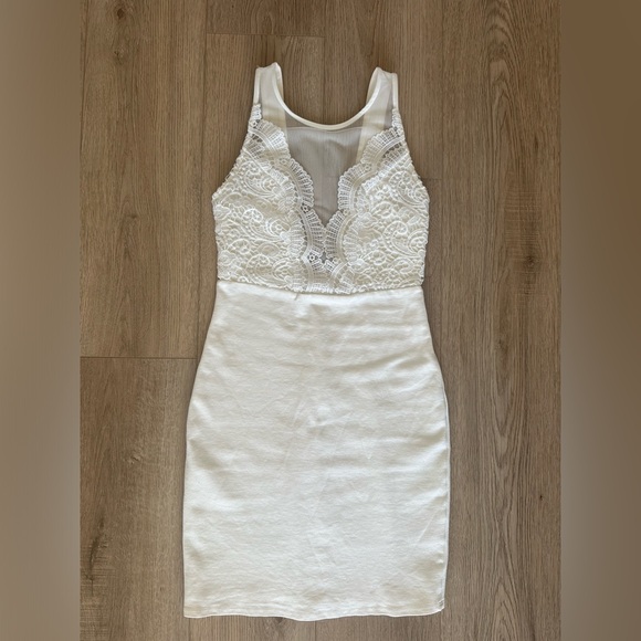 Lulus Coquina Lace Bodycon Dress in White XS - Picture 7 of 10